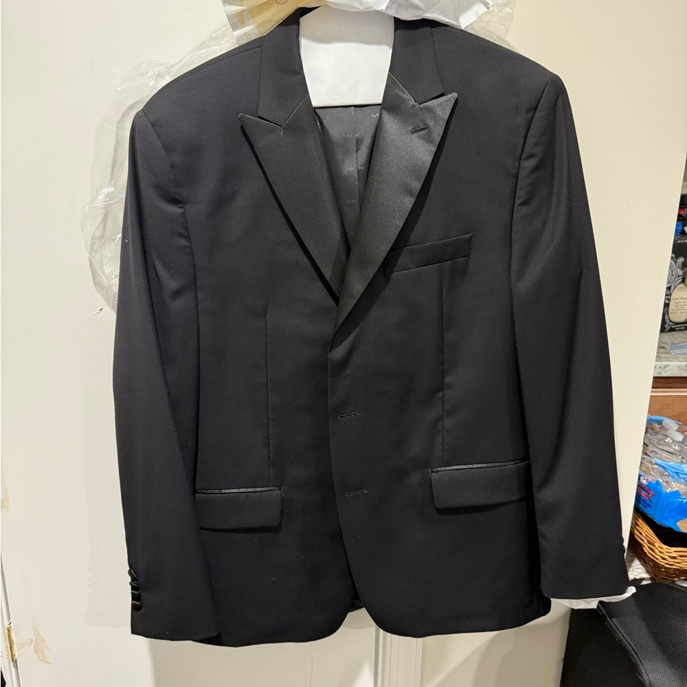 Michael Kors Elegant Black Tuxedo Jacket